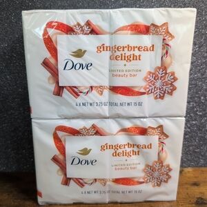 Dove Limited Edition Holiday Treats Gingerbread Delight Beauty Bar Soap 8 Bars